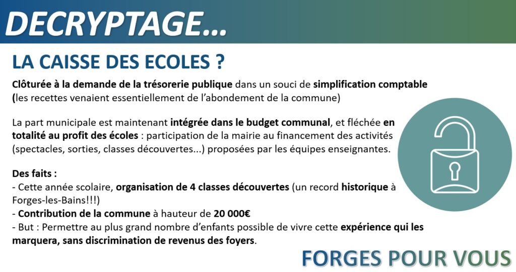 Caisse écoles